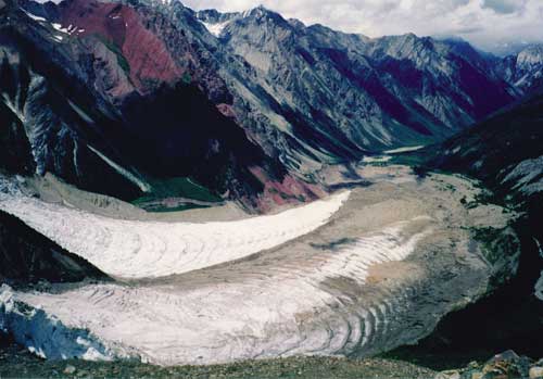 Glaciers in the grand canyon.